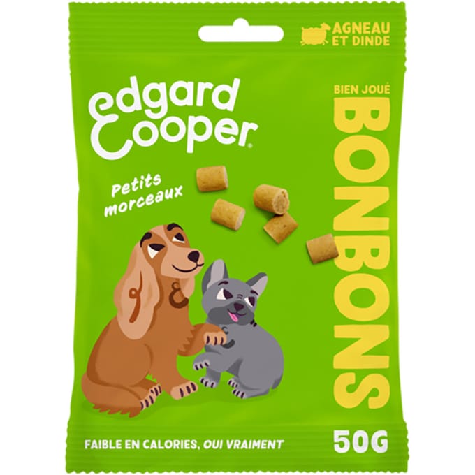 50g Edgard & Cooper Bonbecs Lam & Kalkoen - Hondensnoepjes