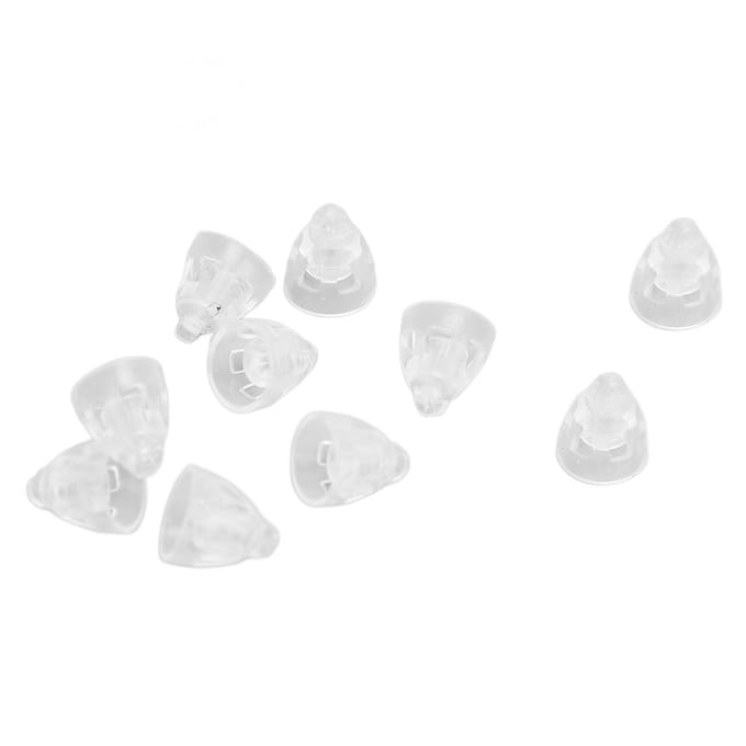10 pcs Dômes pour Aides Auditives pour Minifit Antistatiques Réutilisables Silicone Simple Couche Ouverts Aération Bouchons d'oreille 6mm Small white