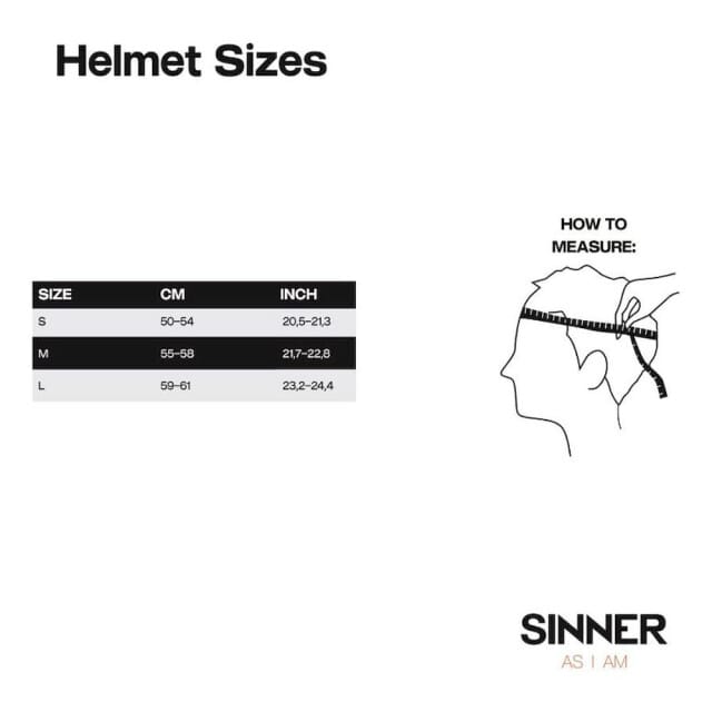 SINNER TYPHOON VISOR Unisex Skihelm - MATTE WHITE- Maat S, 50-54 cm