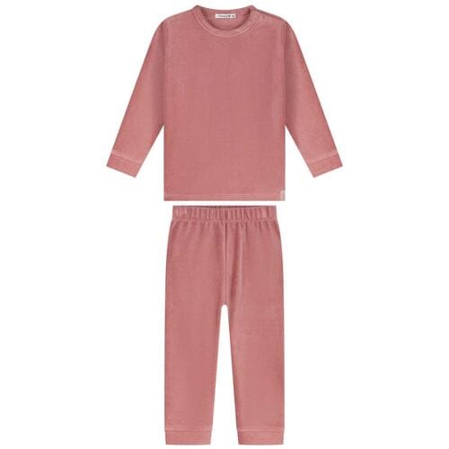Prénatal peuter pyjama rib velour Dark Pink 80 dames