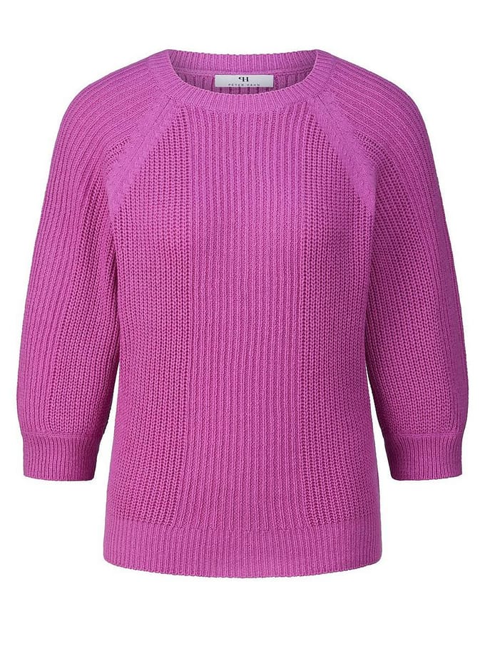 Trui ronde hals Van Peter Hahn pink