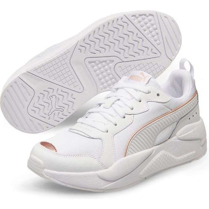 PUMA X-Ray Metallic Dames Sneakers - Puma White-Rose Gold - Maat 41