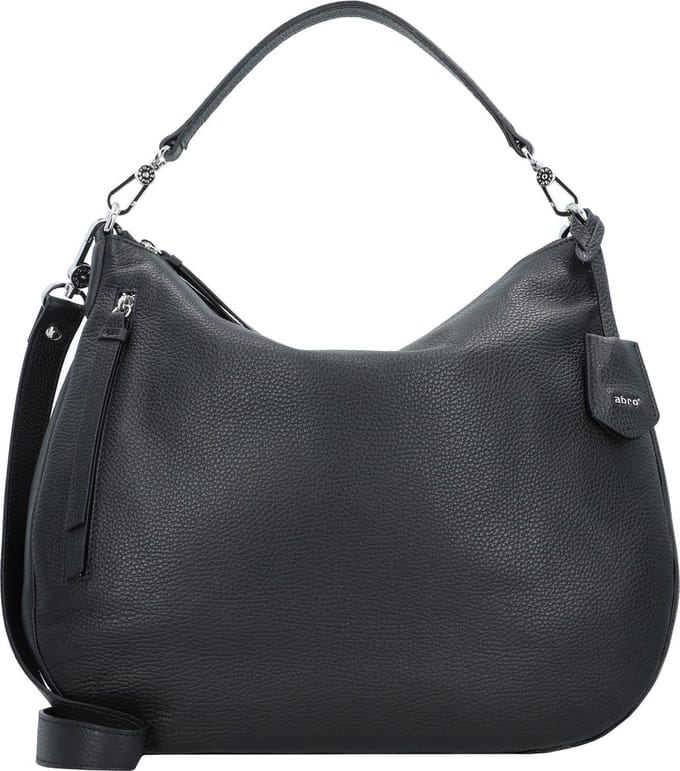 abro Leren Schoudertas Leather Adria Hobo Bag Juna Cuoio Bruine