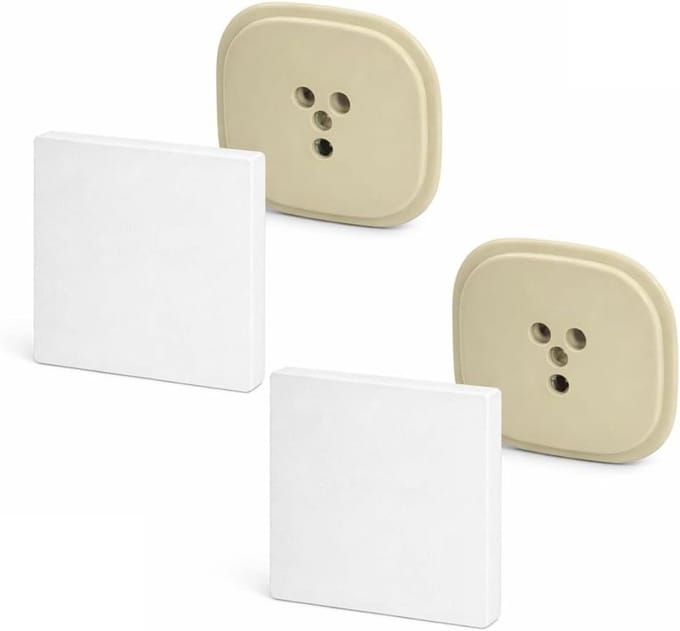 Blinde Afdekking - Afdekplaat Telefoon - Wandafwerking - Voor 3-fase aansluiting - 85x85 mm - Driefasenplaat