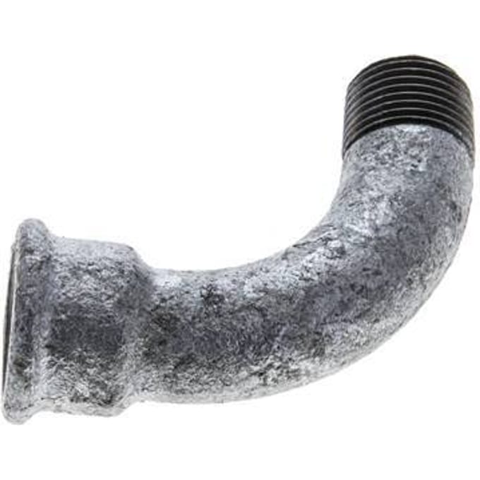 90° L-Koppeling 3/8'' Buitendraad R X Binnendraad Rp Lang Gietijzer 25bar [2 Stuks]