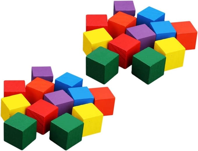 Bouwblokken Set - Educatief Speelgoed - Kinderen Spelen - Bevordert Creativiteit - 50 Stuks - Multicolor