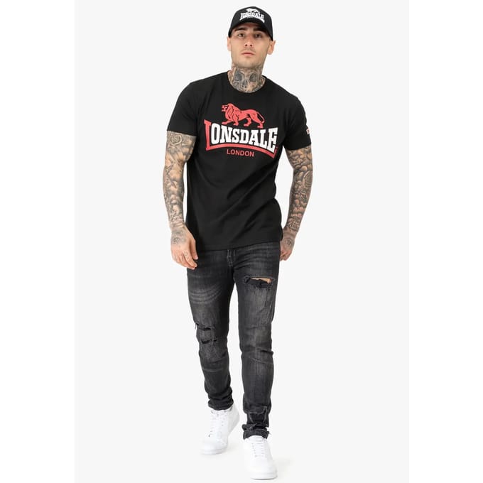 Lonsdale Lion Two Tone heren T-shirt regular fit