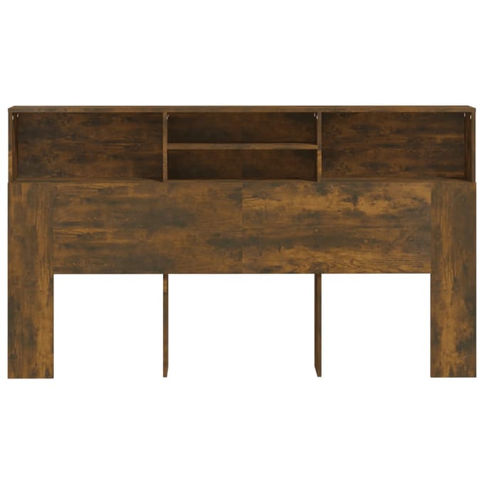 vidaXL - Hoofdbordkast - 180x19x103,5 - cm - gerookt - eikenkleurig