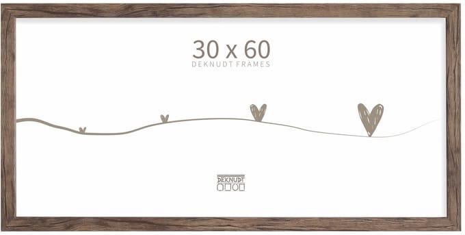 Deknudt Frames fotolijst S45RH3 - bruin - hout - 30x60 cm