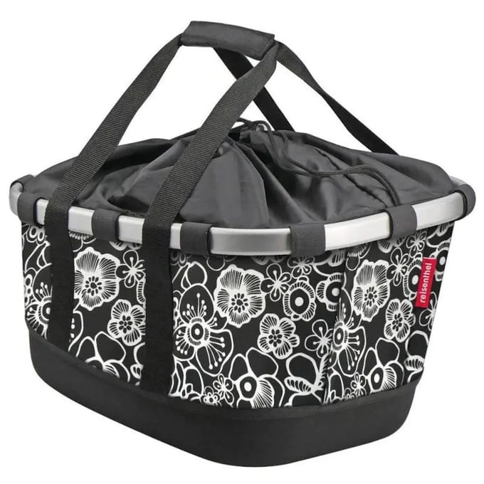 Klickfix Fietsmand GT Fleur Black voor Racktime