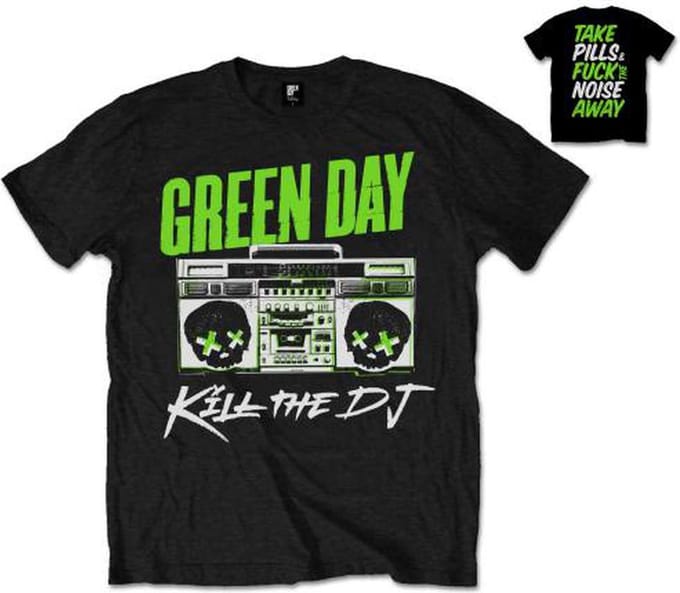 Green Day - Kill The DJ Heren T-shirt - S - Zwart