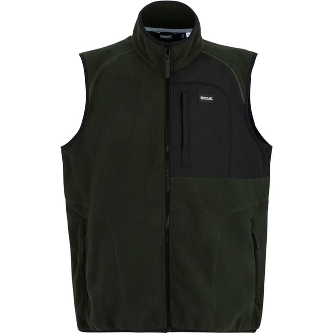 Frankie teddy fleece gilet bodywarmer met rits voor heren