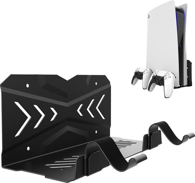 YONO Muurbeugel geschikt voor Playstation PS5 - Wall Mount - Houder DualSense Controller - Accessoires - Zwart