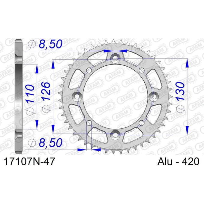 Tandwiel Afam 420 47 dents