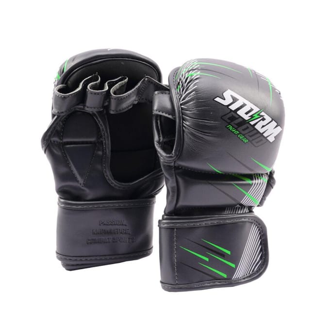 StormCloud StarFall - MMA Sparring Handschoenen - Grafiet-Limoen - 7oz - XL