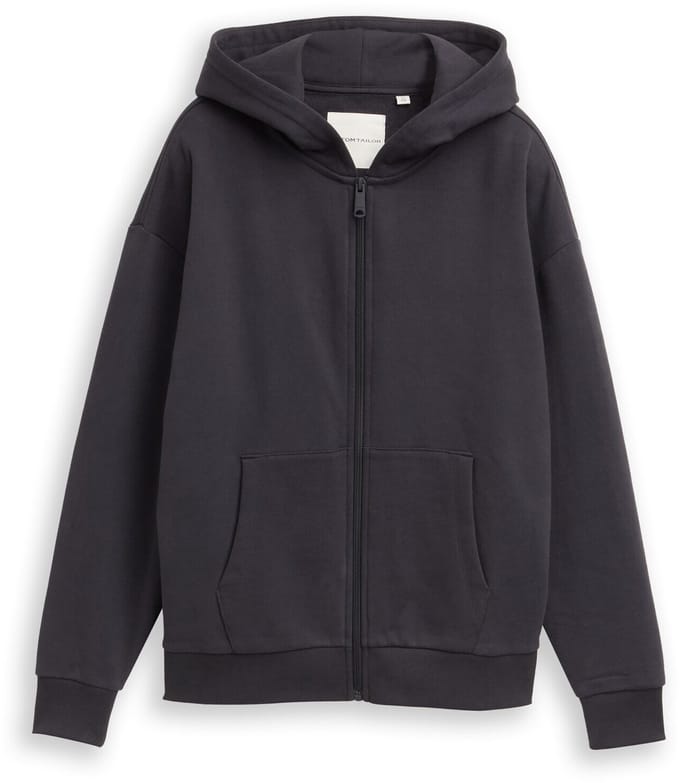 Tom Tailor - Oversized hoodie - Maat 152 - coal grey