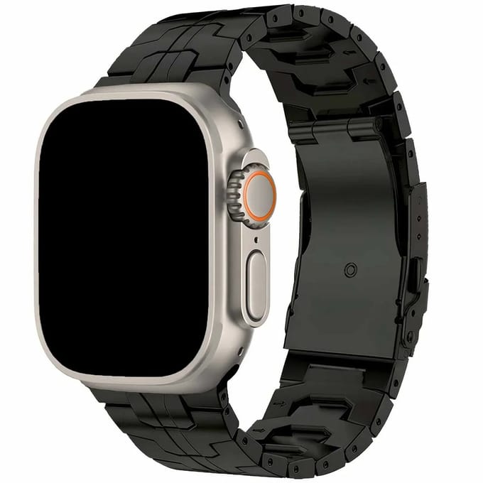 2+1 | Apple Watch Ted Bandje - Staal - Zwart