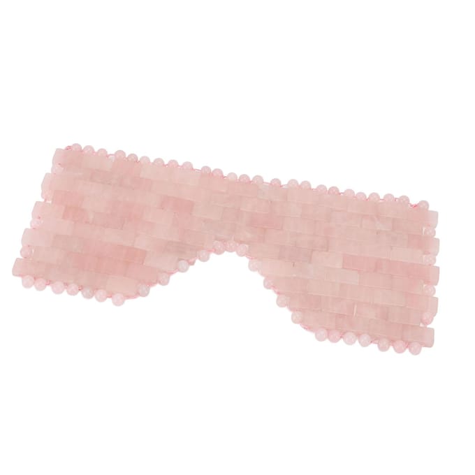 Roze Stenen Oogmasker Comfortabel SPA Koelend Polijstend Oogmasker voor Thuis en SPA Centra white