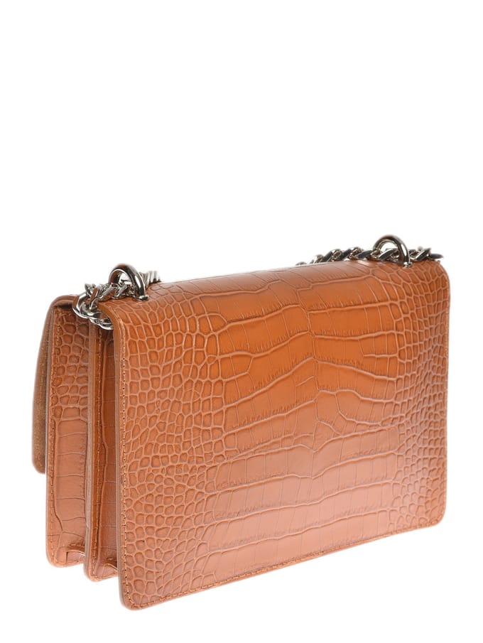 Luisa Vannini Brown Rundleer Tas
