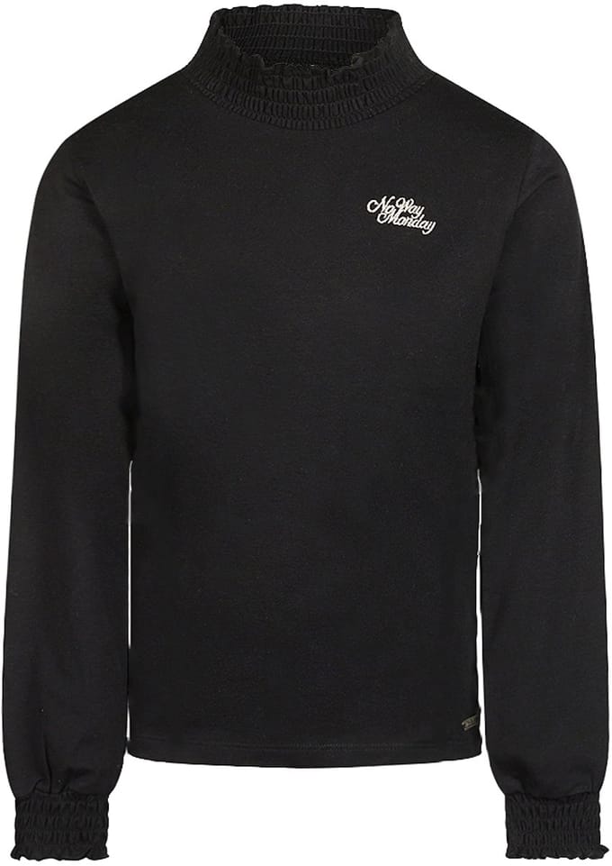 No Way Monday - Meisjes shirt - Black