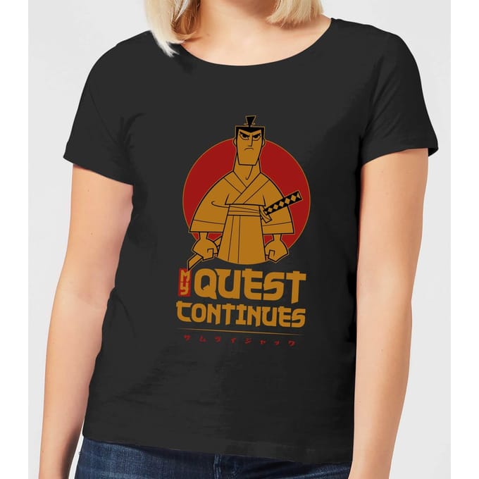 Samurai Jack My Quest Continues Women's T-Shirt - Black - 3XL