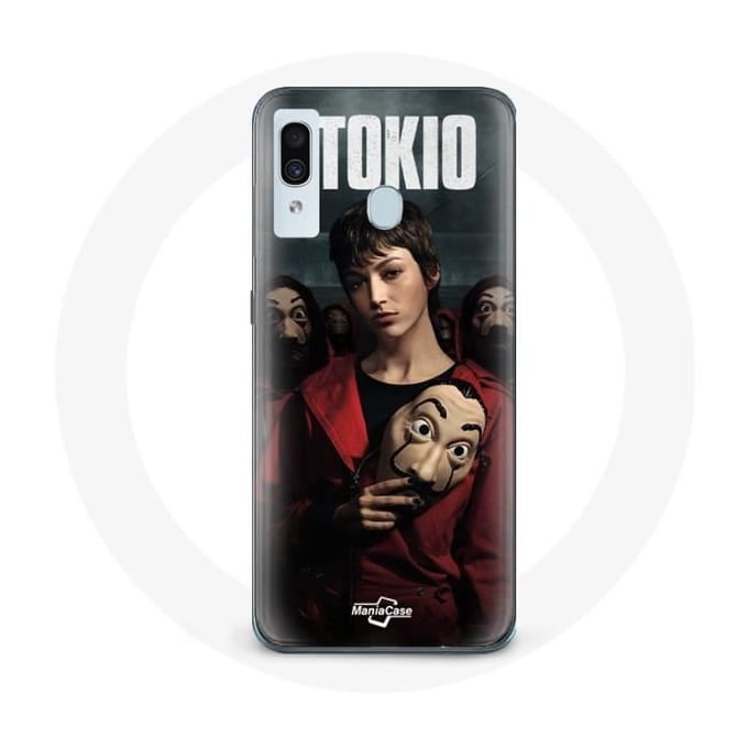 Case voor Samsung Galaxy A40 La Casa De Papel Tokyo Masker