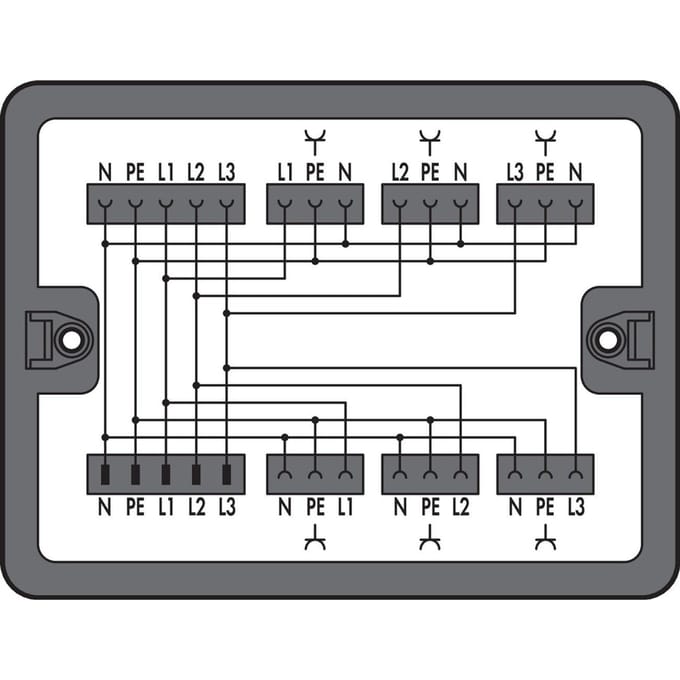 WAGO Verdeeldoos Driefasige Naar Enfasige Converter - 899-631/100-000