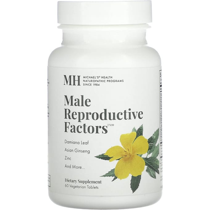 Michael's Naturopathisch, Mannelijke Reproductieve Factoren, 60 Plantaardige Tabletten