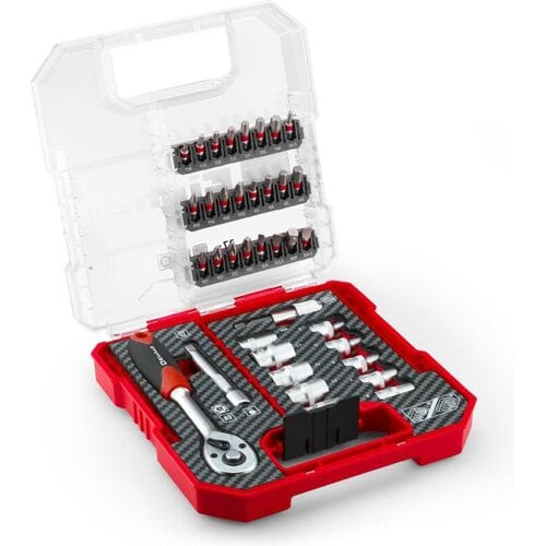 Einhell 109022 Dopsleutel-bitinzetset 1/4 37-delig