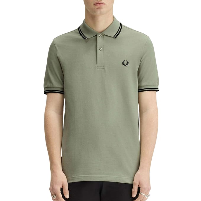 Fred Perry Twin tipped fred perry shirt - seagrass black