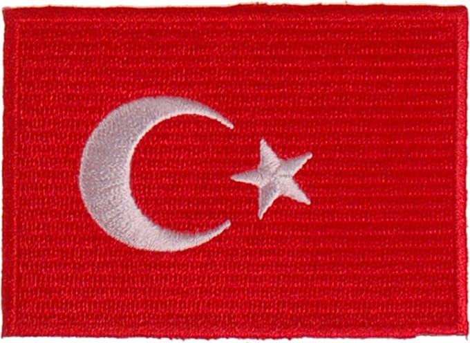 Strijkapplicatie 8x6cm vlag Turkije