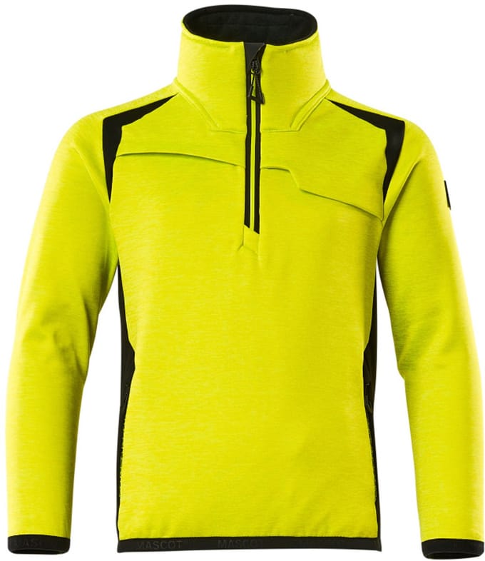 Mascot Accelerate Safe Fleecetrui voor kinderen 19903-316 - Hi-Vis geel/zwart - 164