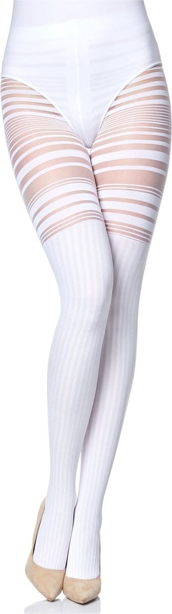 Merry Style Dames Panty - 60 DEN - Polyamide - Microvezel - MS-GB-252 - Wit - M