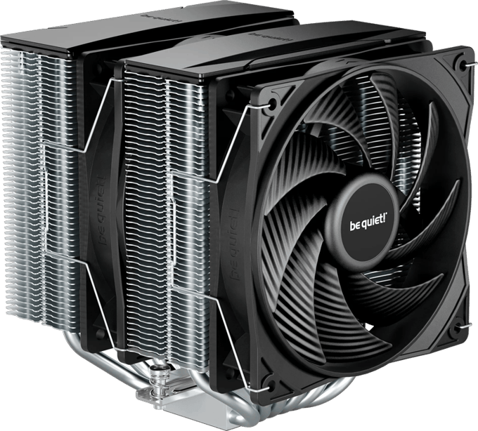 Be Quiet! - Pure Rock Pro 3 Silver - CPU Koeler - Dual Tower - 2x 120mm PWM - Zilver/Zwart