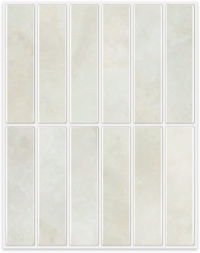24Supply Plaktegels - 10 Stuks - Glans - Beige - 25.4x20cm