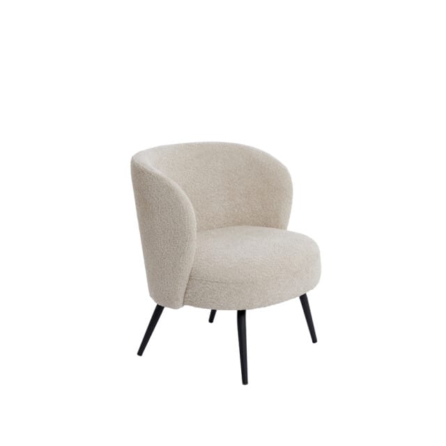 Light & Living Fauteuil Dieyda Bouclé - Beige