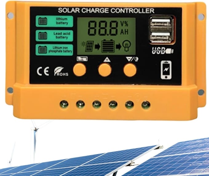 Zonnepaneel Laadregelaar - Zonne Regelaar - Energiebeheer - LCD Display - 30A - Uniek