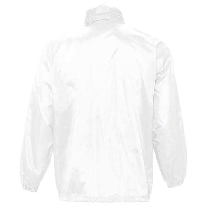 SOLS Unisex Surf Windbreaker Lichtgewicht Jasje (Wit)