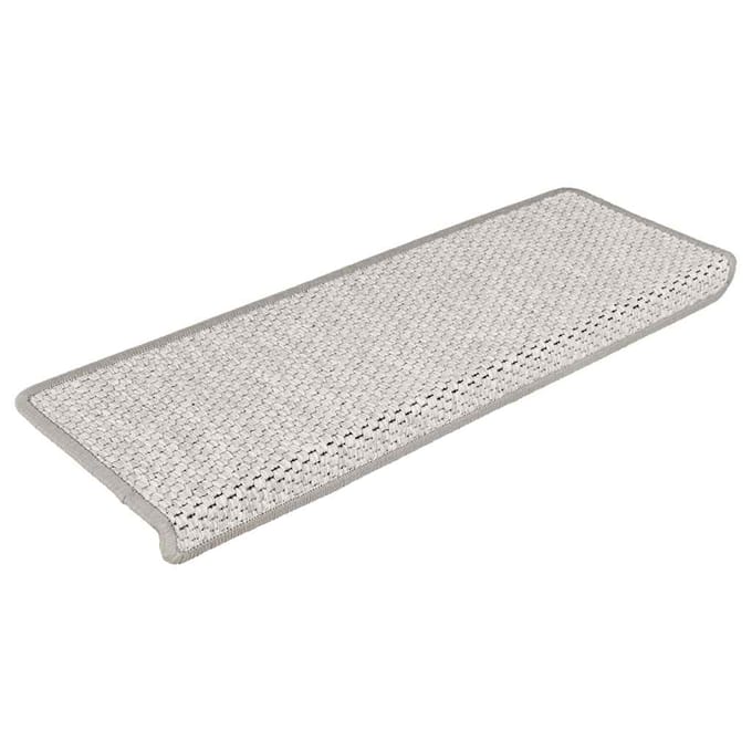 vidaXL - Trapmatten - zelfklevend - 15 - st - sisal-look - 65x21x4 - cm - platinakleur