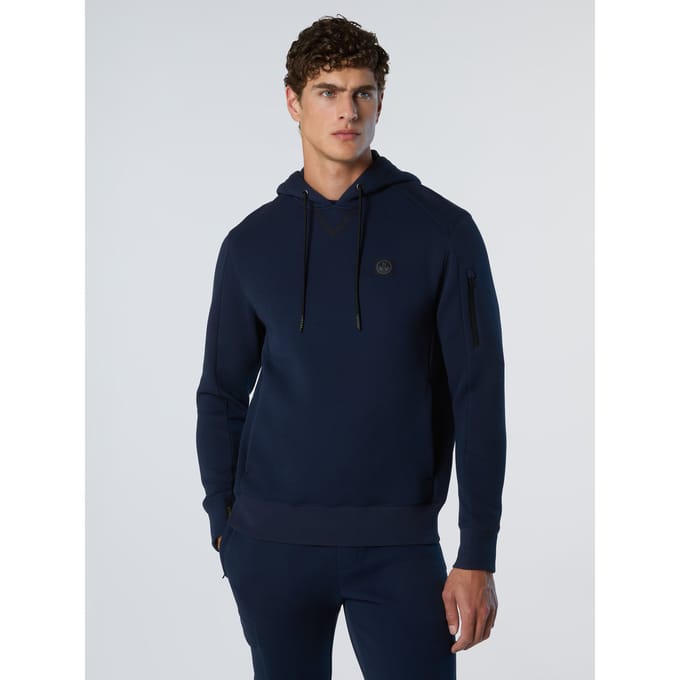 North Sails Hoodie Piqué Scuba stof
