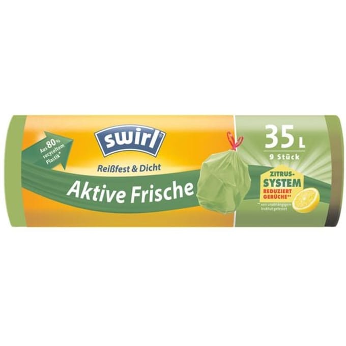 Swirl scheurvast lekvrij actiffresh 35l 9 stuks