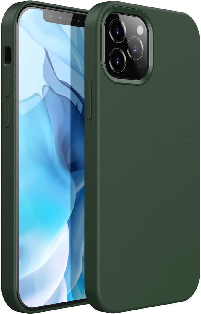 HB Hoesje Geschikt voor Apple iPhone 12 Pro Max - Groen - Siliconen Back Cover