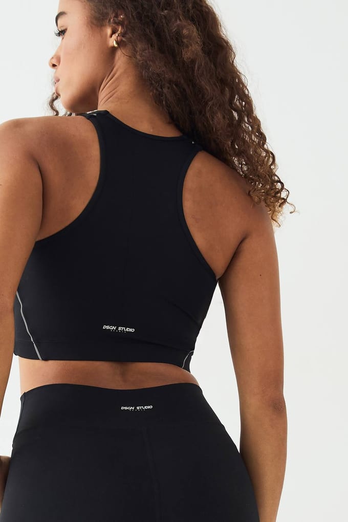 Dames DSGN Studio Reflecterende Bies Ultra Sculpt Sport BH | Black | Maat: XS