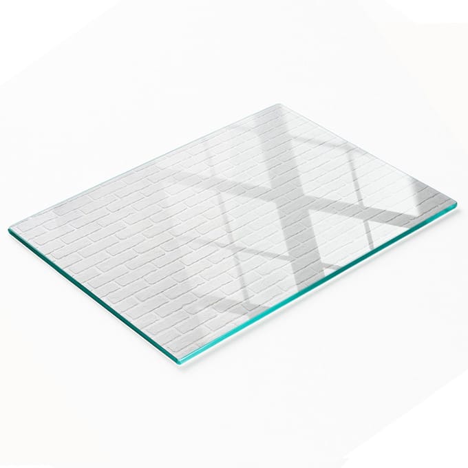 Multifunctionele decoratieve glazen wandplaat voor de keuken, baksteenmotief, 80x52 cm