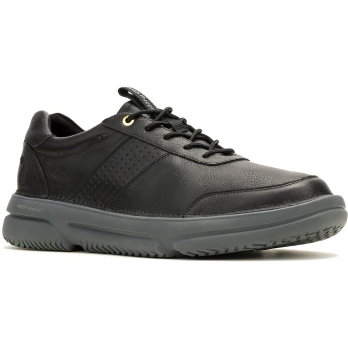 Hush Puppies Baylor Leren Herenschoen Zwart