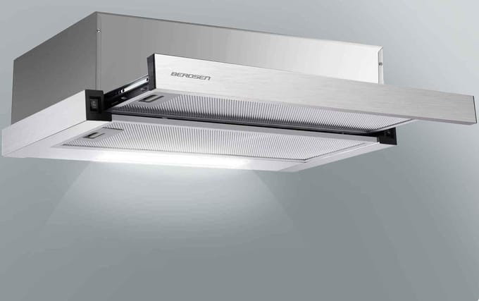 Berdsen BT-229 INOX telescopische Afzuigkap