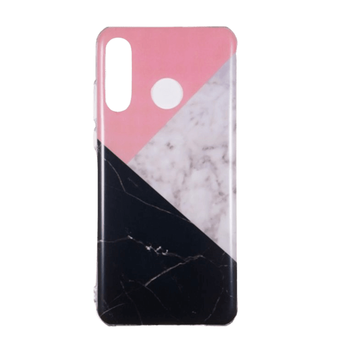 Mocaa Huawei P30 Lite Gemeleerd Marmer Hoesje Meerkleurig