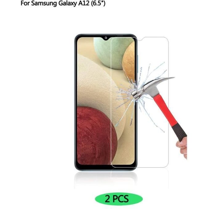Voor Samsung Galaxy A12 Gehard Glas Schermbeschermer (2 stuks)