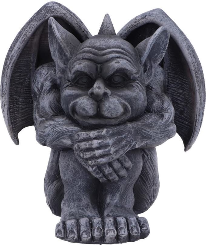 Nemesis Now Beeld/figuur Quasi Waterspuwer Grijs - 12,5cm