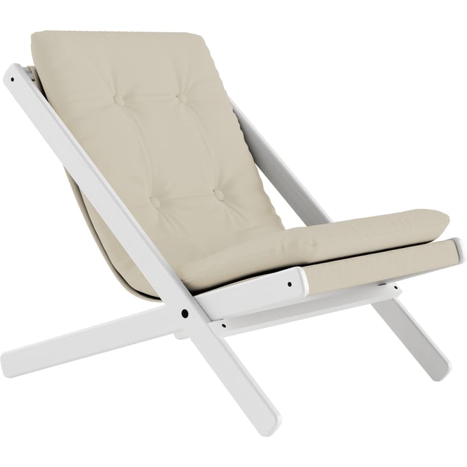 Karup Boogie klapstoel - 747 Beige - 205 white lacquered